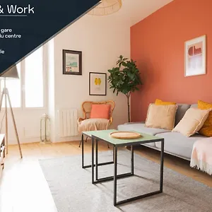  Appartement Chill And Work / Gare Tgv / Beau T2 Renove